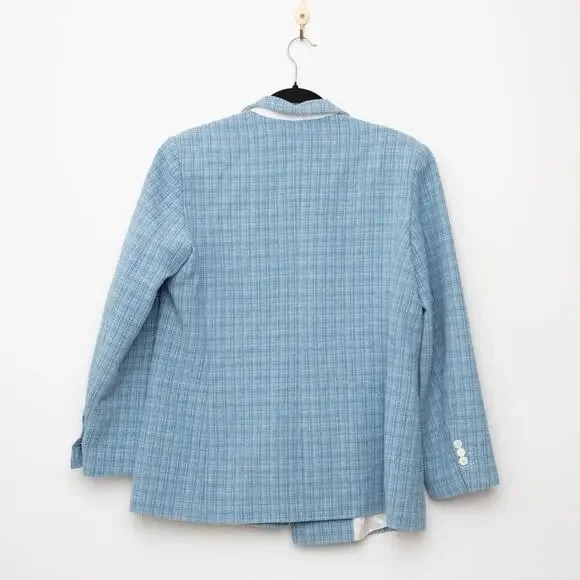 Sandro Nars Blue Tweed Blazer - Picture 6 of 11